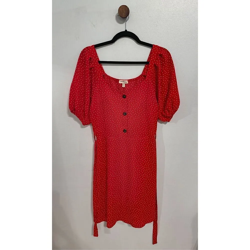 Monteau Red Polka Dot Dress - Image 10