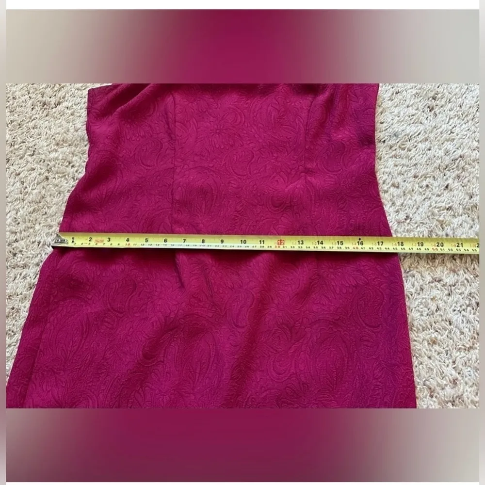 Danny Nicole Floral Jacquard Ruffle Jacket & Sheath Dress Suit Set Sz 8p - Image 8