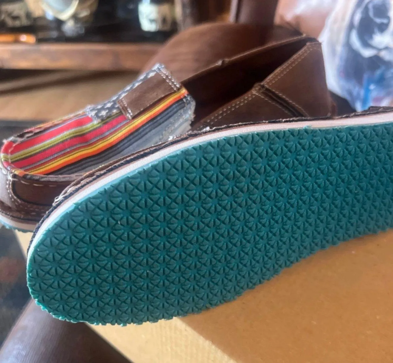 Americana Tan Loafers Size 8 - Image 2