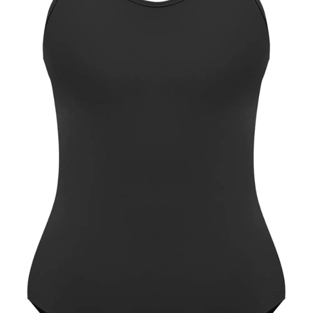 Retro Criss Cross Back Onepiece Swimsuit, Adjustable Strap Swimwear, New, XS Black - Image 3