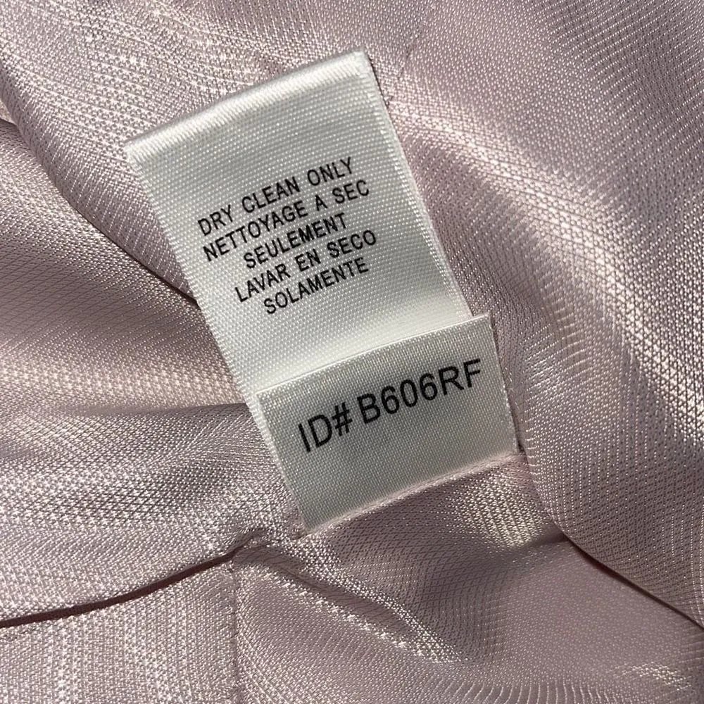 BCBG MAXAZRIA Ruffle Collared‎ Linen Blend Jacket Blazer Size 10P Purple/Pink Purple Size M - Image 10