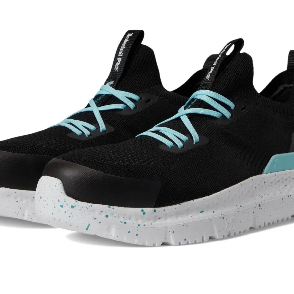 Timberland Women's Black and Mint Sneakers 8.5 - Image 4