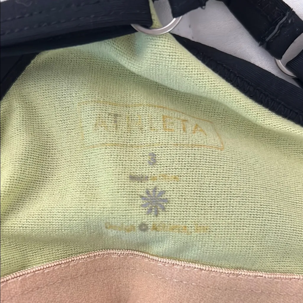 Athleta Black Shorebreak Racerback Athletic Swim Dress Size Small - Image 5