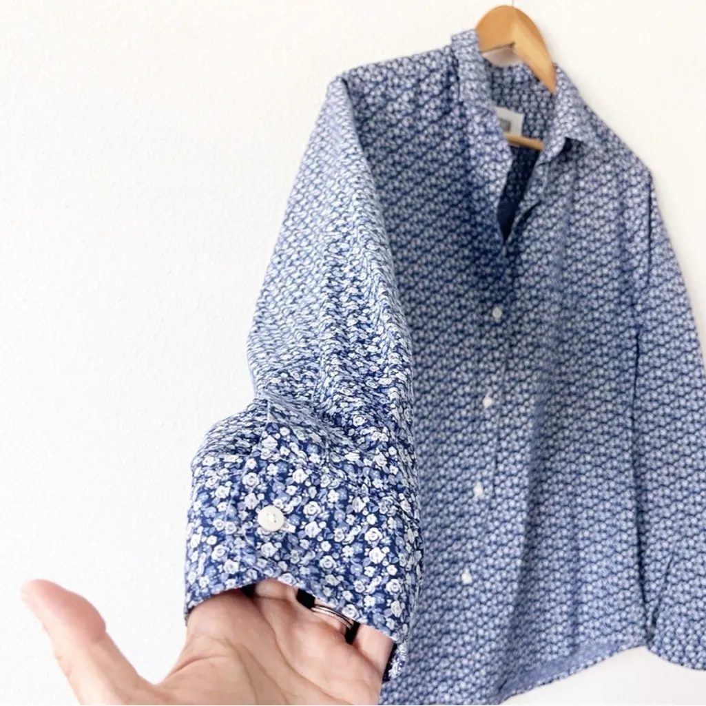 Grayson The Hero Daisies Buttondown Shirt in Blue Floral Size XL - Image 5