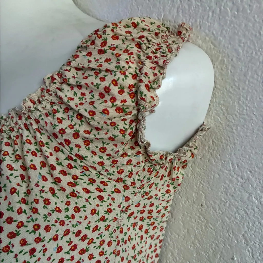 Brandy Melville Tiny Floral Off-Shoulder Crop Top - Image 8