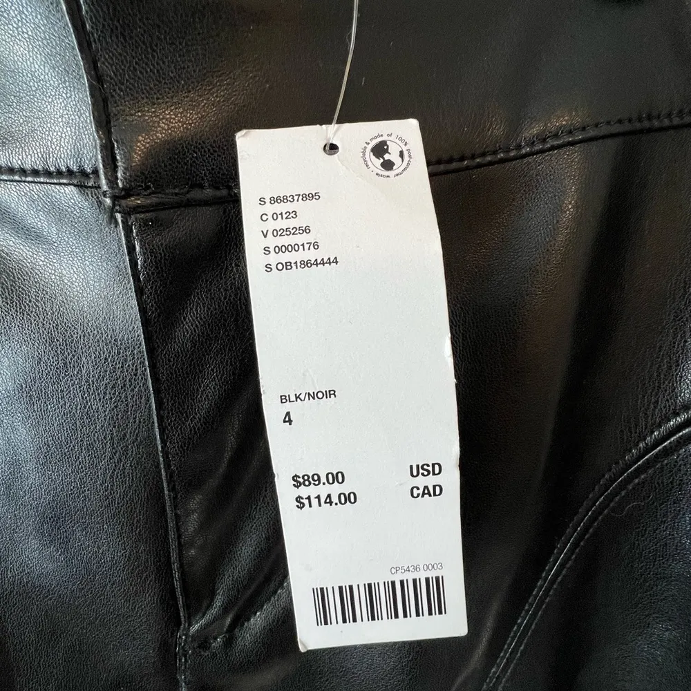 Urban Outfitters NWT Black Faux Leather Pants - Image 4