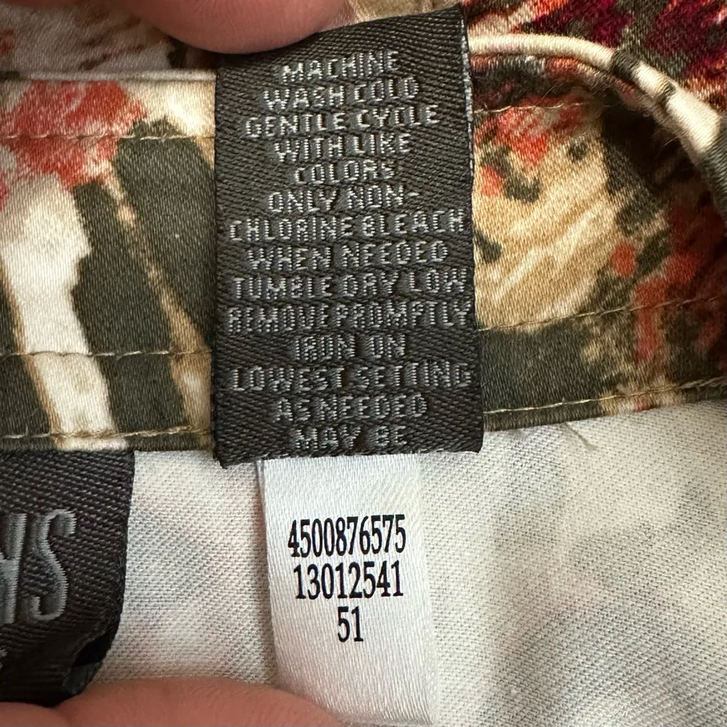 Additions by Chico's Abstract Button Down Blazer Shacket Jacket, Sz Medium - Image 12