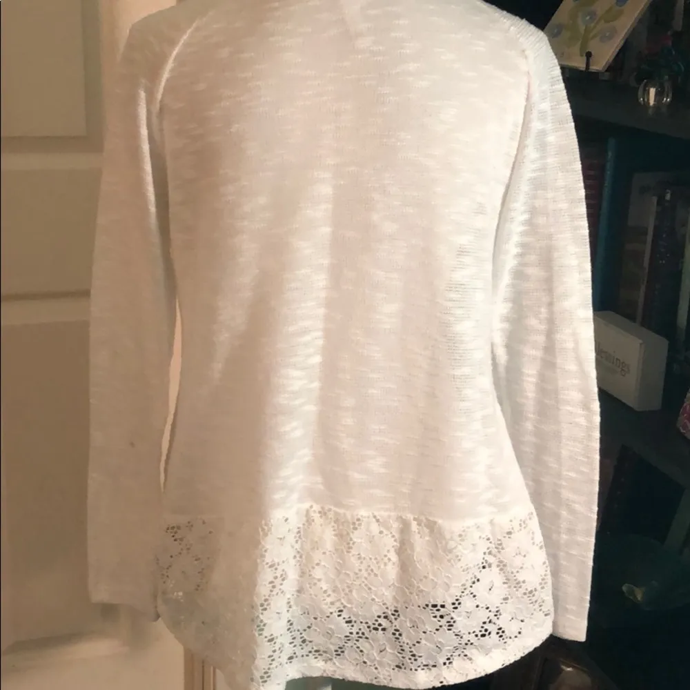 Xhilaration sweater with lace detail - Image 2