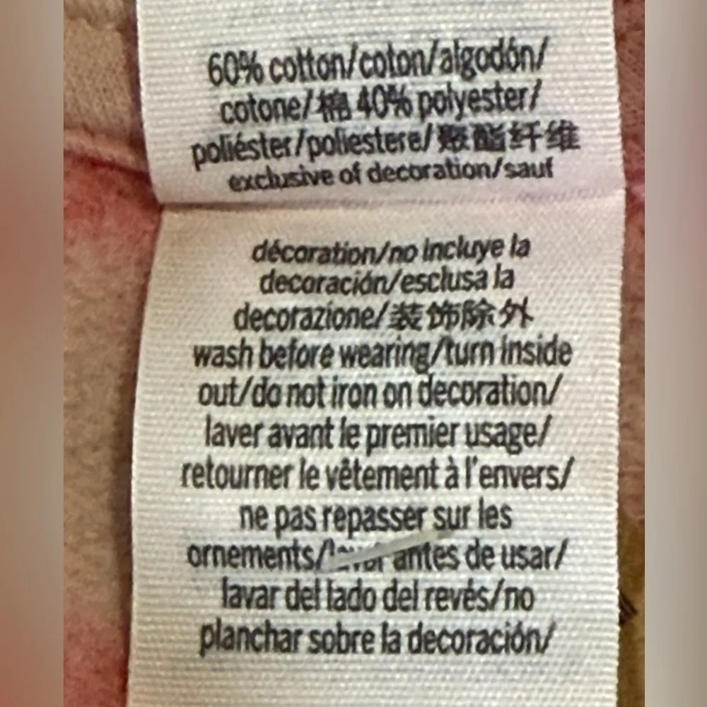 NWT Victoria’s Secret PINK Varsity Notch Crewneck - Size M - Coral Tie-Dye - Image 8