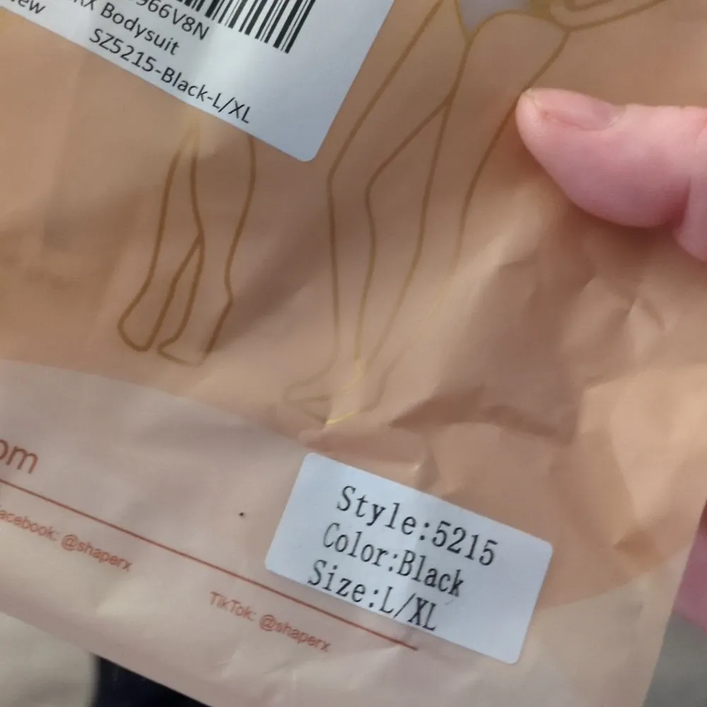 Shaperx Black Shaper Thong Bodysuit Size L/XL Size L - Image 8