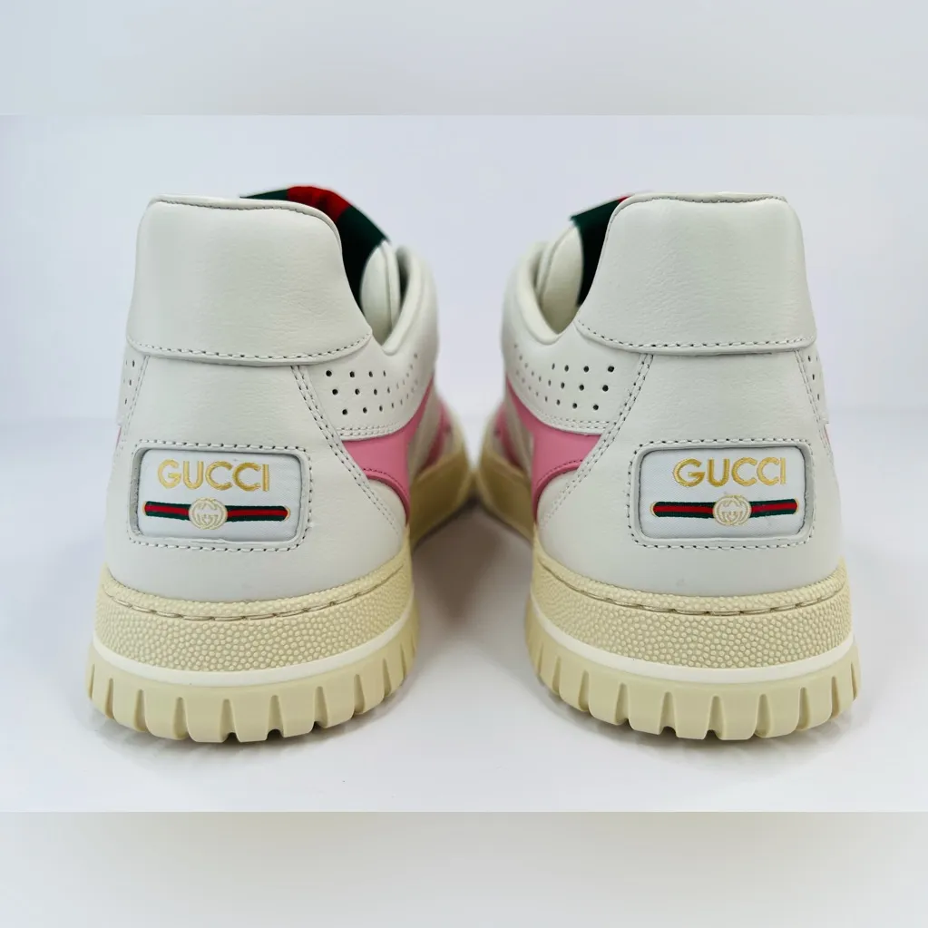 Gucci Re Web Ace Women Sylvie Logo Leather Low Top Sneakers Size EU 40 - Image 6