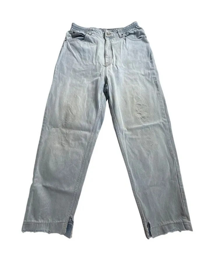 LL Bean Women’s Jeans 28x28 – Light Wash, High Rise, Straight Leg, Vintage Blue Size 28 - Image 1