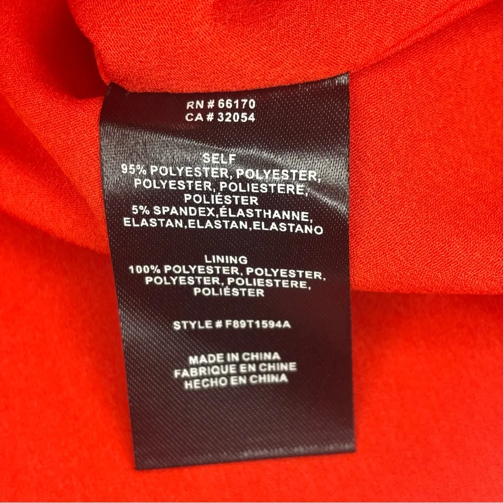 NWT ANTHROPOLOGIE ADELYN RAE Bright Red Peplum Corseted Strapless Top Sz Medium - Image 10