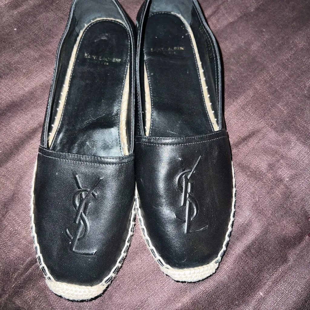 YSL Cassandre Slip-On Espadrilles (37) - Image 8