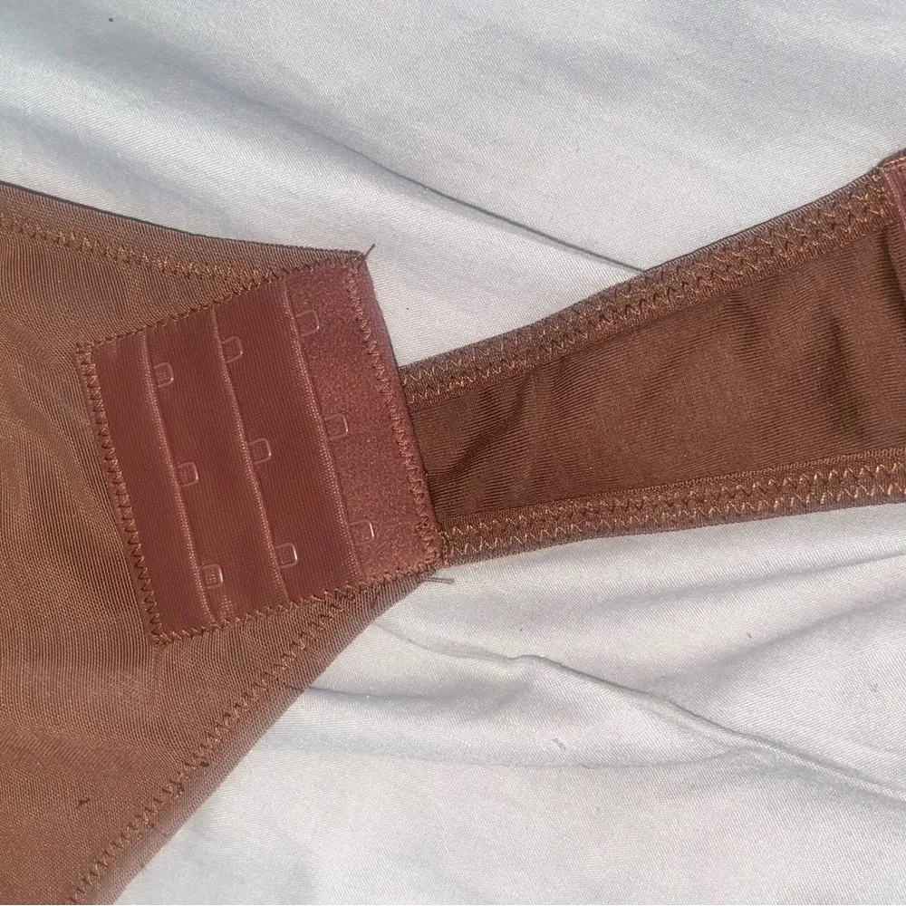 Shapellx Lace Thong Bodysuit Brown Size M - Image 12