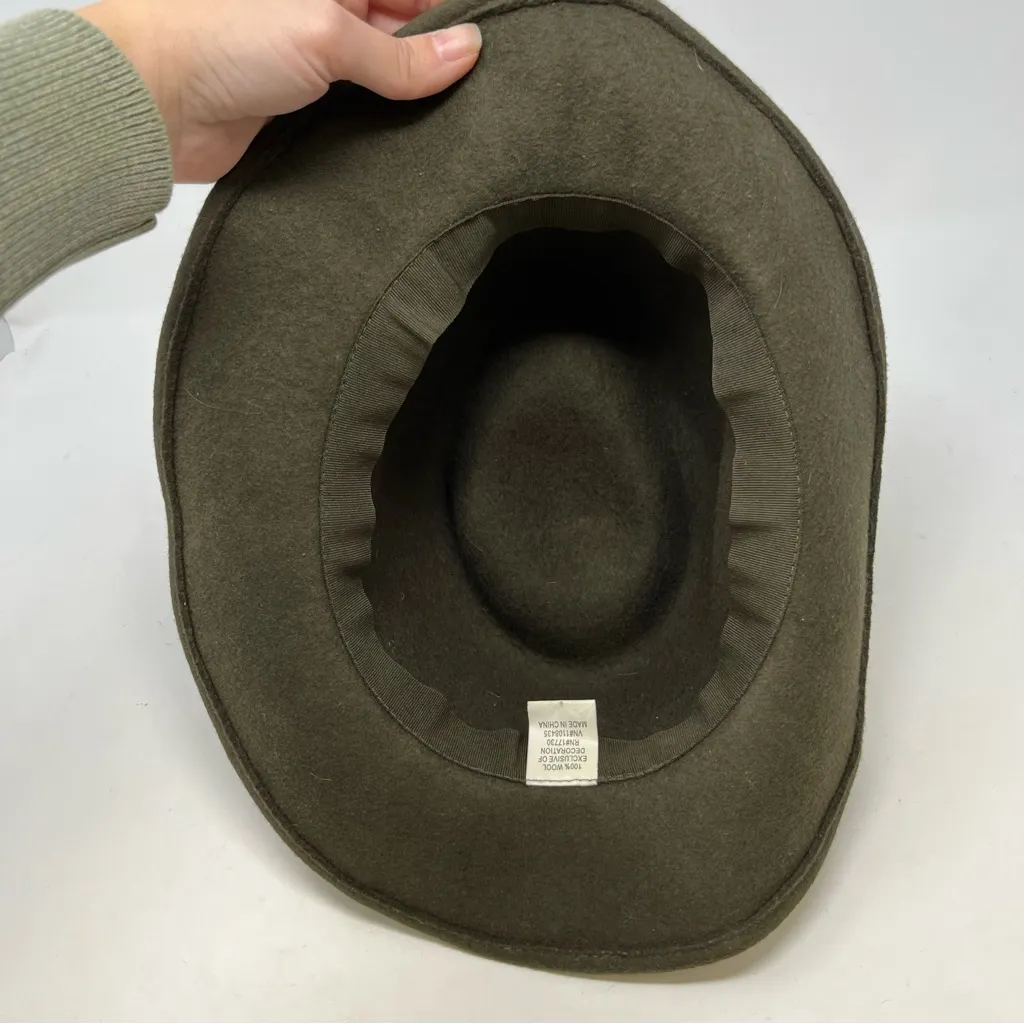 Target 100% Wool Panama Hat Forest Green‎ OS - Image 5