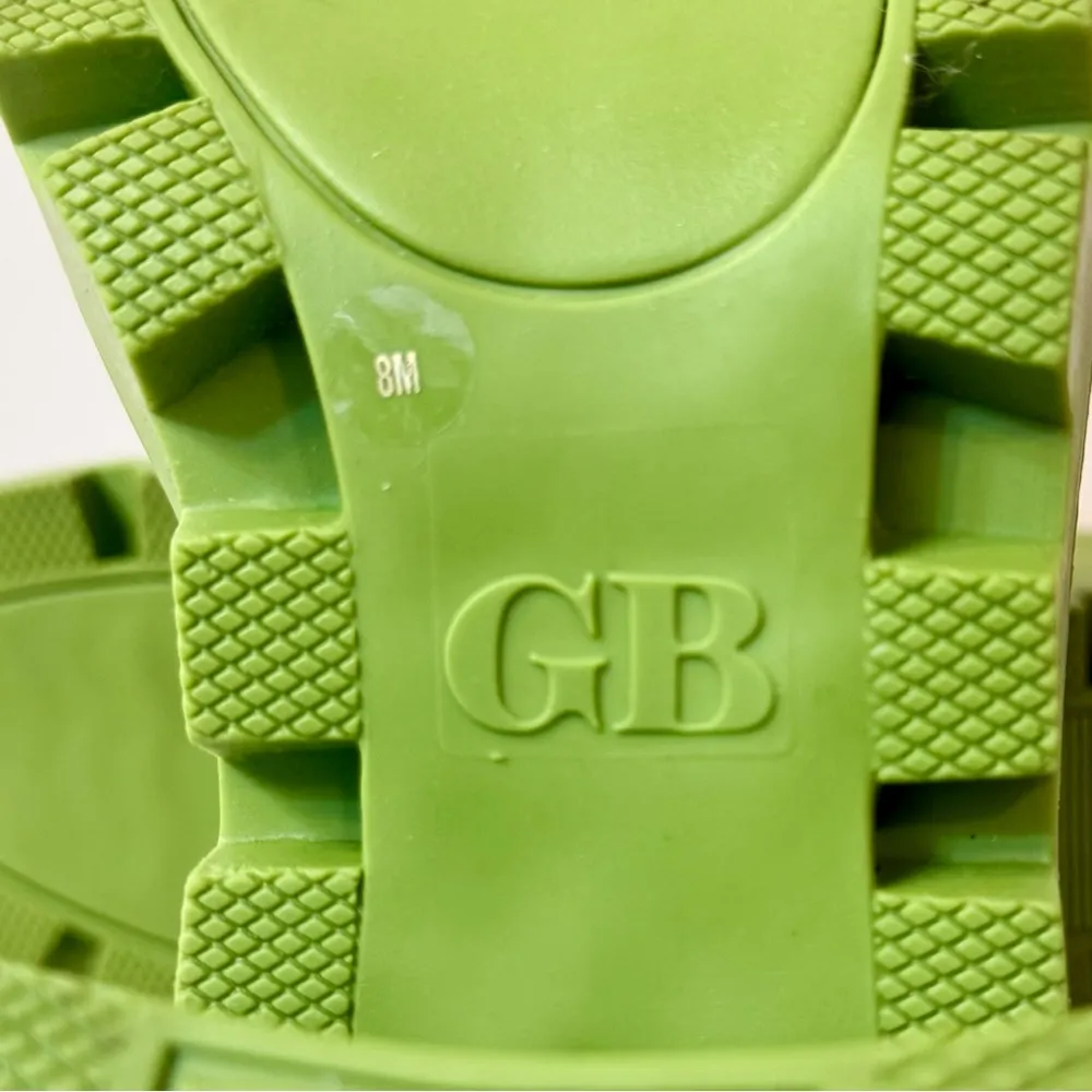 Gianni Bini GB End Game Lug Sole Leather Clogs Tan/Green Size 8 - Image 12