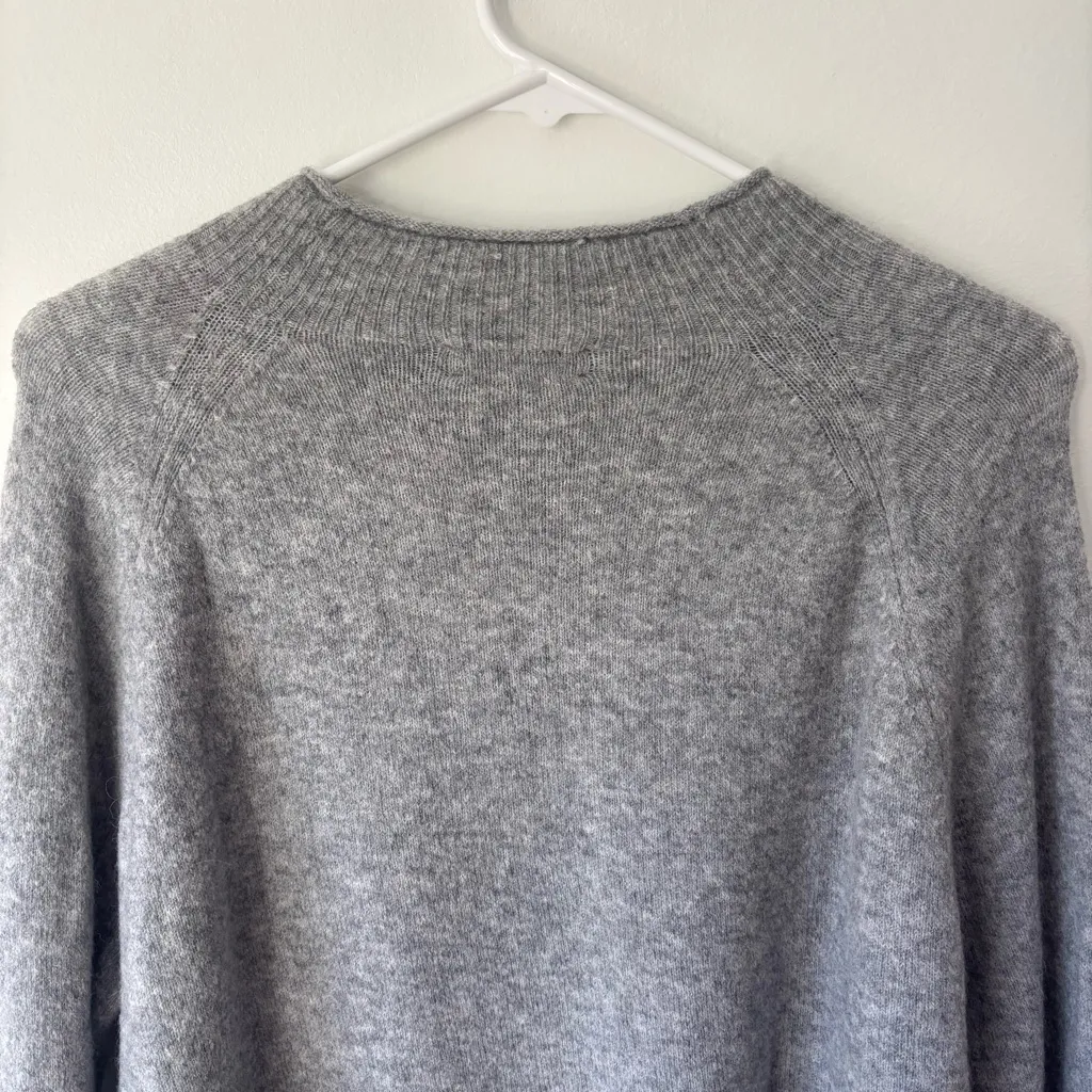 J. Crew Gray Rollneck Sweater Wool Alpaca Blend Mock Neck Quiet Luxury - Image 7
