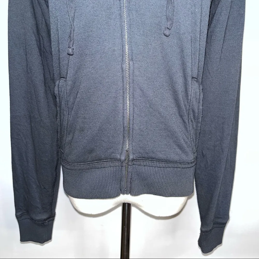 PINK VICTORIA’S SECRET Black Rainbow Colorful Peace Sign Full Zip Hoodie Small - Image 4