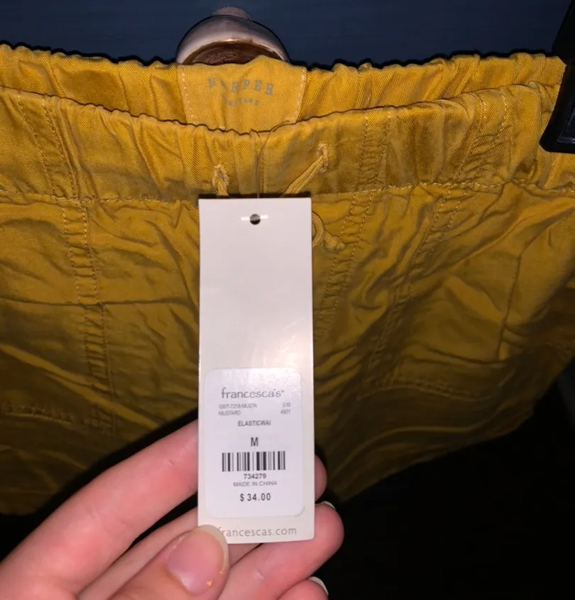 Mustard Yellow Harper Heritage Shorts  - Image 3