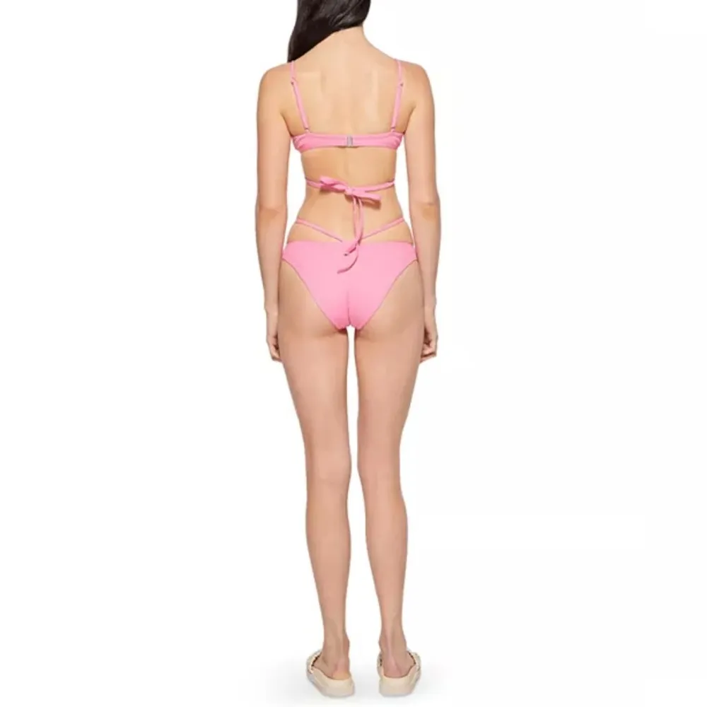 Jonathan Simkhai Emmalynn Bikini Bottom in Pink, Size M NEW w/Tag Pink Size M - Image 6