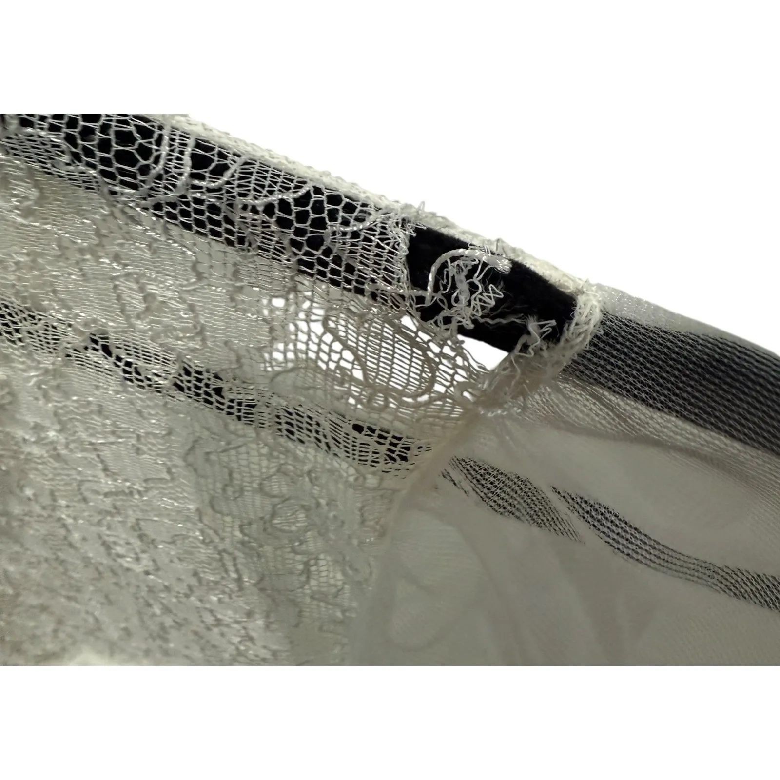 Vintage 60s Miss Elaine Ivory Lace Nylon Peignoir‎ Nightgown Small Bridal Size undefined - Image 5