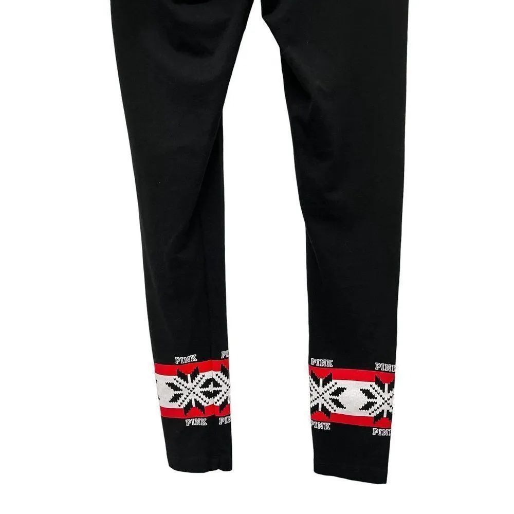 PINK Victoria's Secret Yoga Full Length Holiday Snowflake Leggings Tights - Image 5