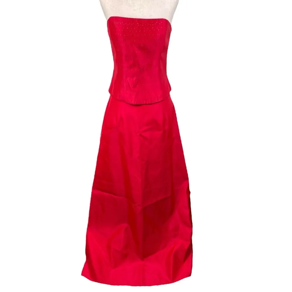 Vintage 90s Y2K Jessica McClintock Gunne Sax Two Piece Sleeveless Formal Dress - Image 13