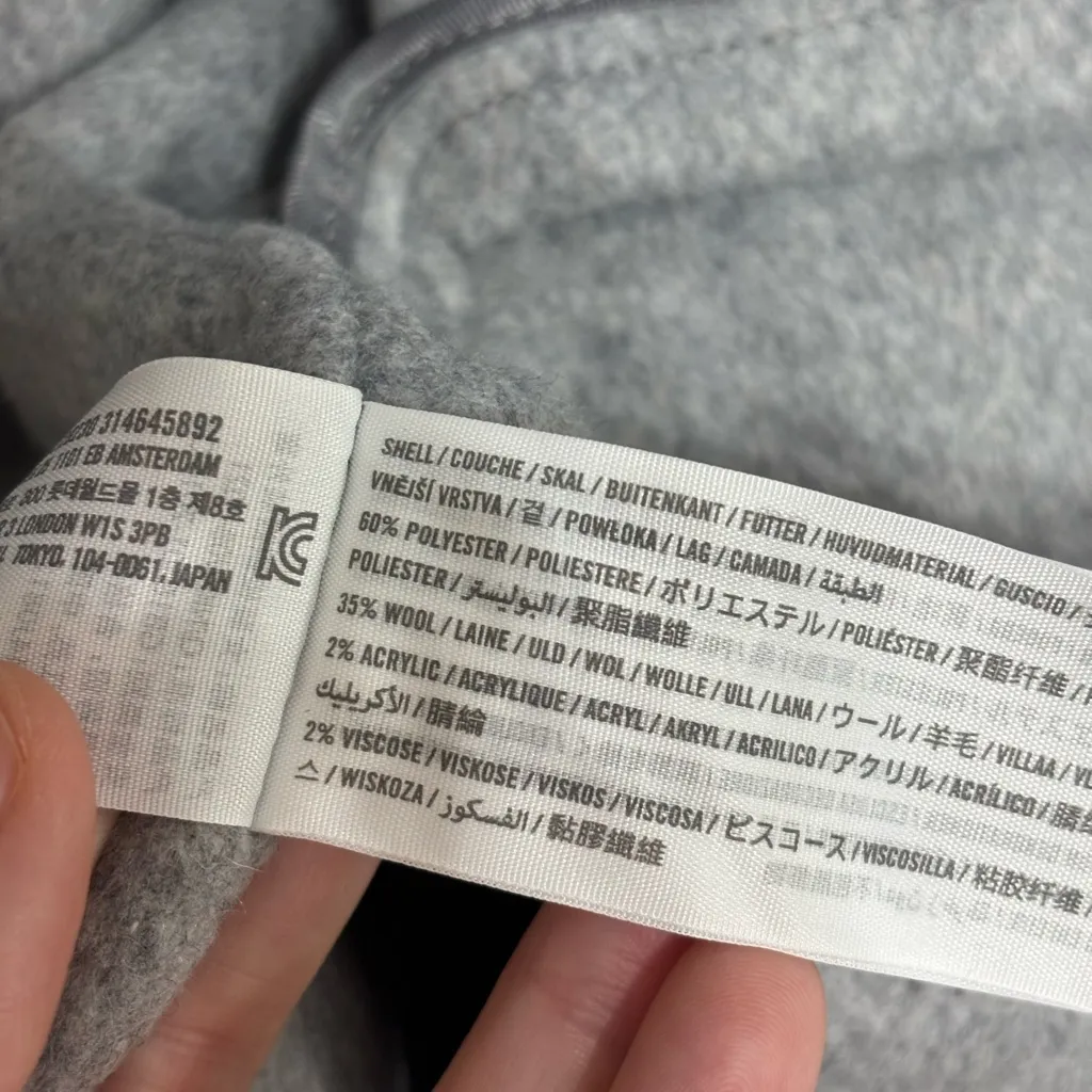 Abercrombie Double Cloth Wool-Blend Blazer Coat in Gray - Size XL - Image 8