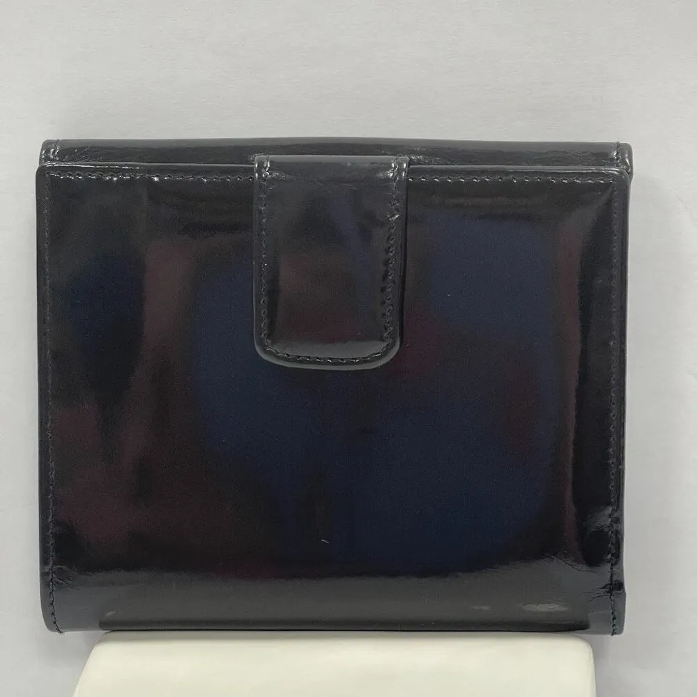 Gucci Patent Leather Compact Bifold Wallet - Black - Preowned - Image 2