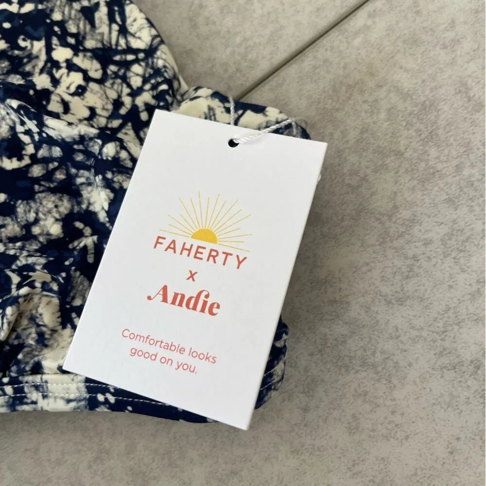 Faherty x Andie Swim Island Baltic Floral Valencia Top XXL Crossback Bohemian - Image 5