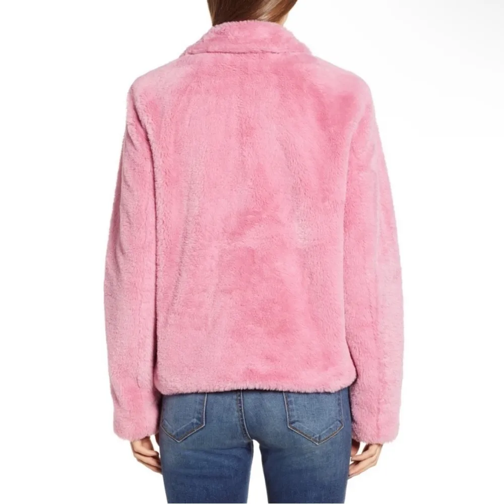 Leith | Fur-Fect Faux Fur Jacket In Pink Storm Barbiecore Size M - Image 14