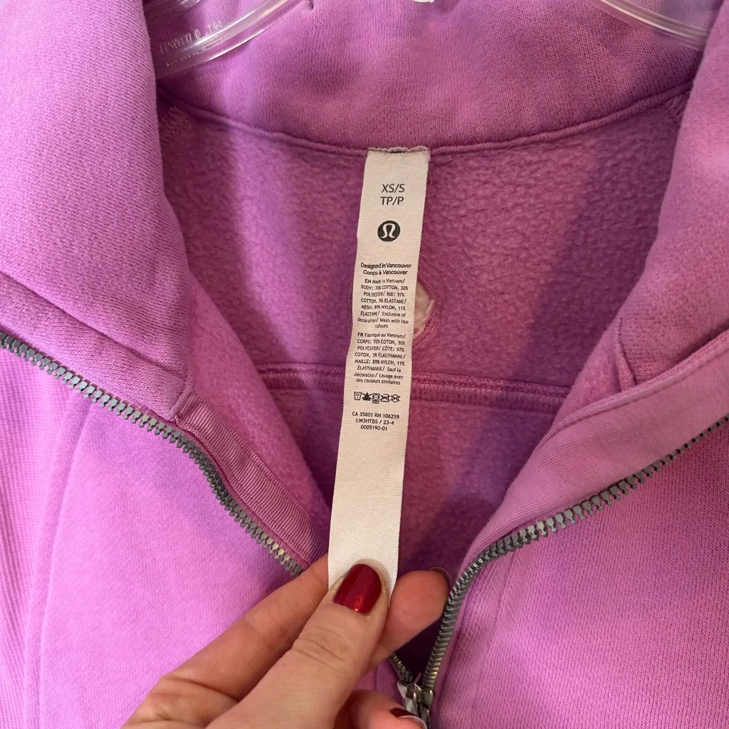 Lululemon Athletica Scuba Half-Zip Sweatshirt -xs/s - Image 2