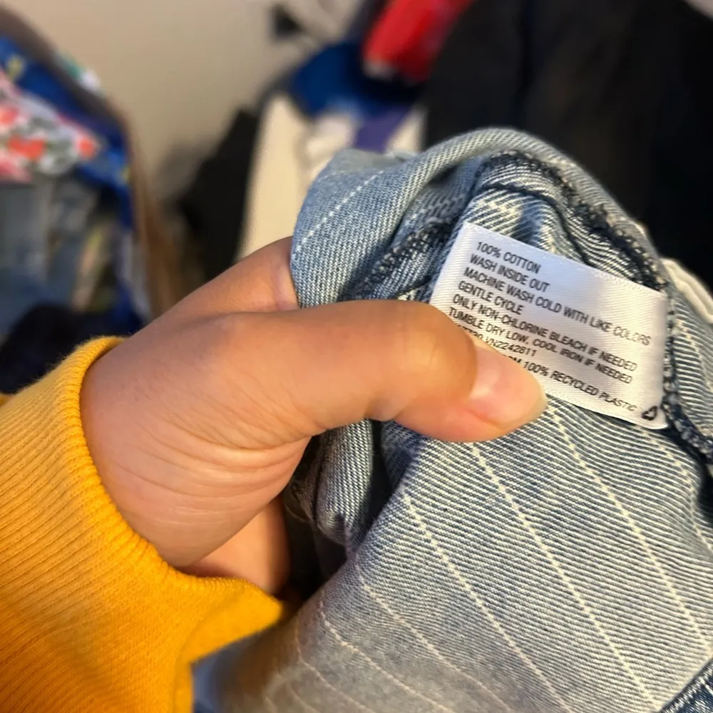 NWT Universal Thread Pinstripe Denim Blazer - Image 4