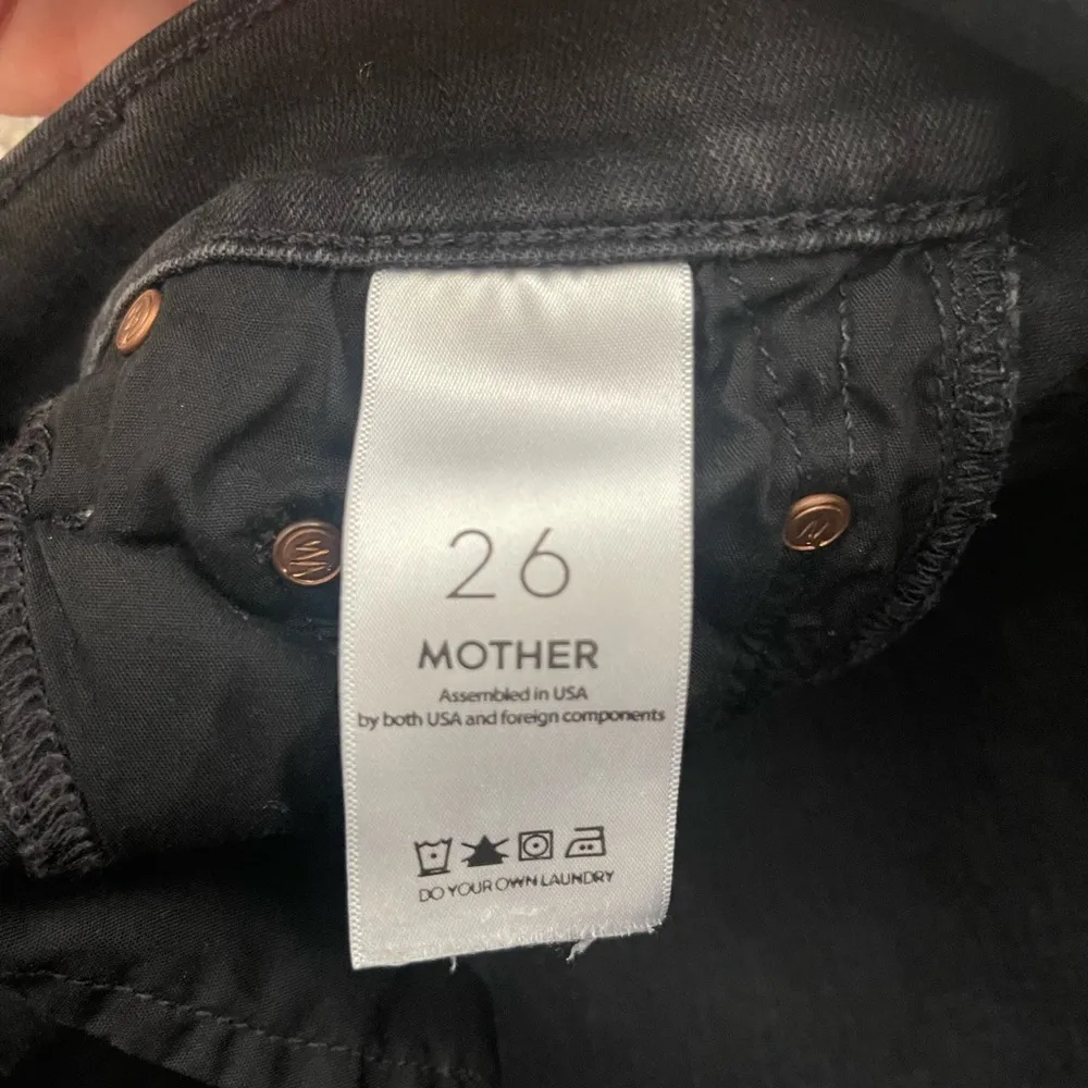 Women’s Mother The Insider Crop Jeans Not Guilty Black Size 26 - Image 4