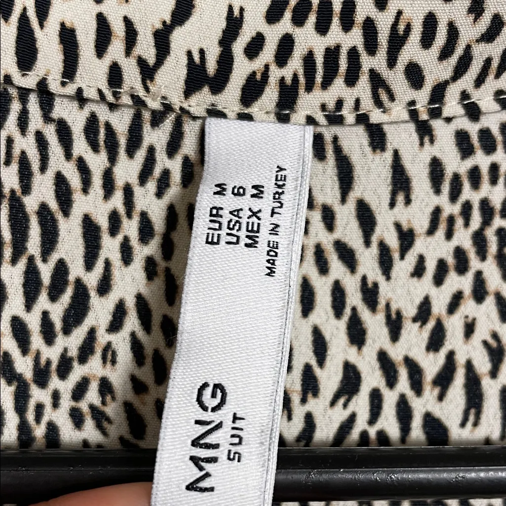 MNG Mango Women’s Animal Print Button - Image 9