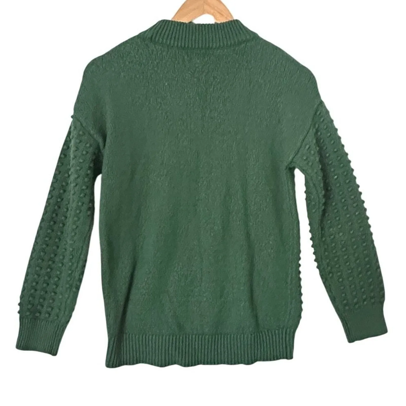 Lego Collection Target Popcorn Sweater Women‎ Sz XS Green Cozy Knit Warm - Image 4