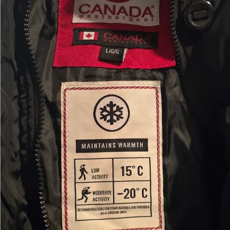Canada Goose Black Puffer Jacket Size L - Image 10