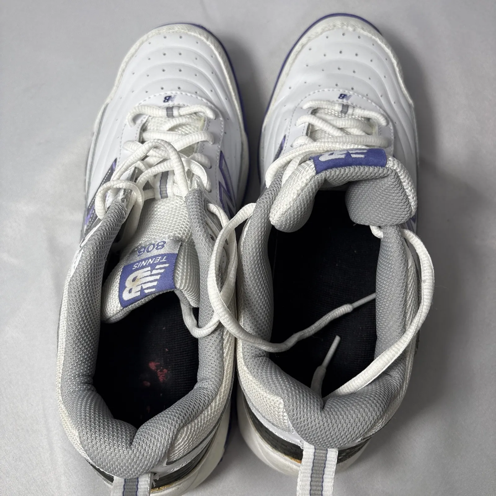 New Balance Women's 806 Tennis Size 10 Regular White/Purple |WC806W| Pickleball‎ - Image 14