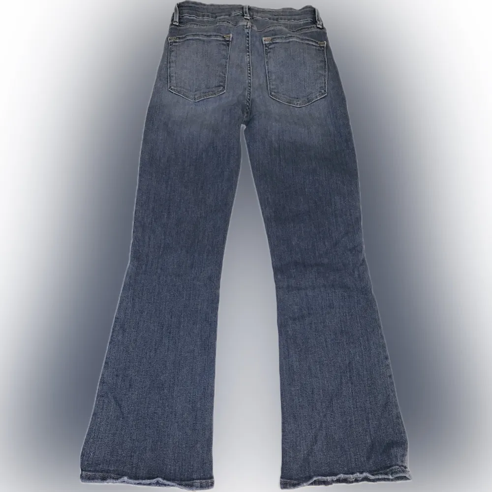 Frame Denim Le Crop Mini Boot Cut Color Block Patchwork Cropped Jeans 25 Kick - Image 3