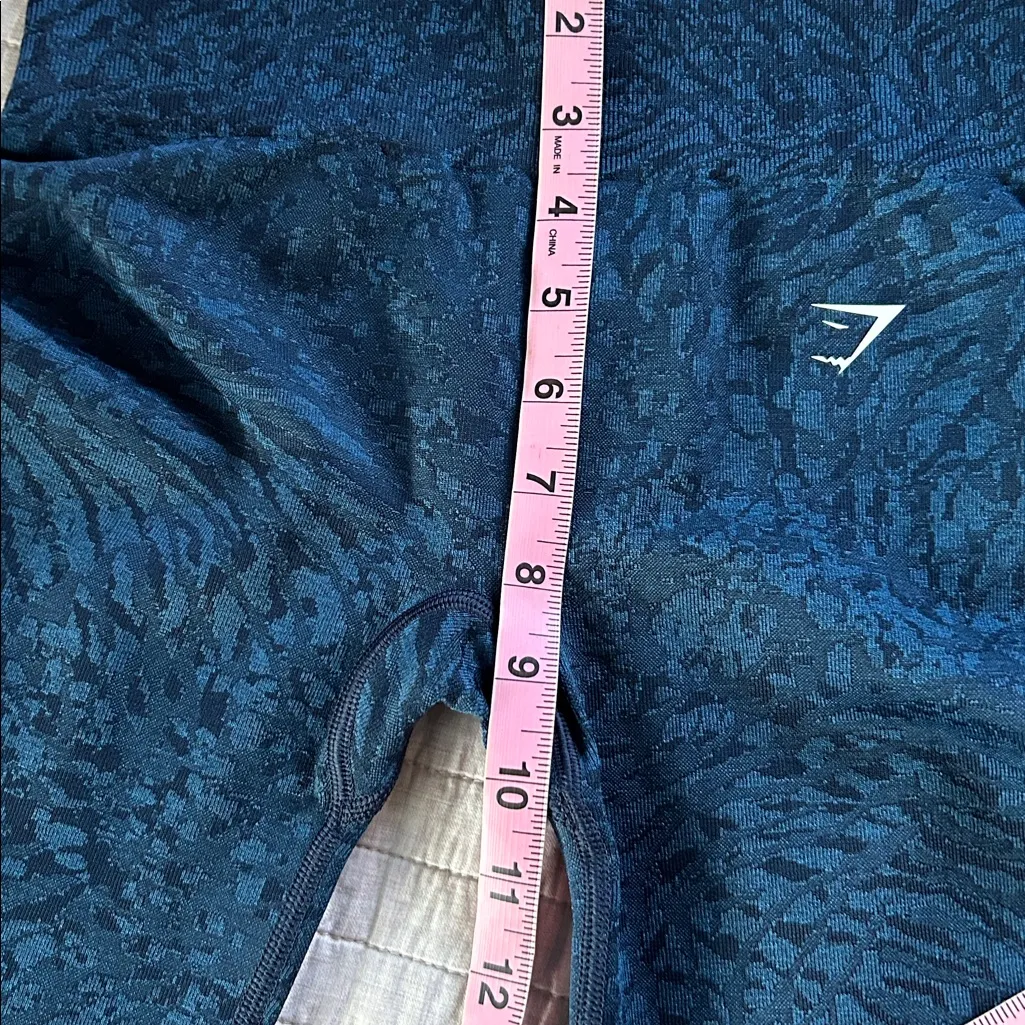 Gymshark ADAPT wild I navy ANIMAL SEAMLESS LEGGINGS small women - Image 10