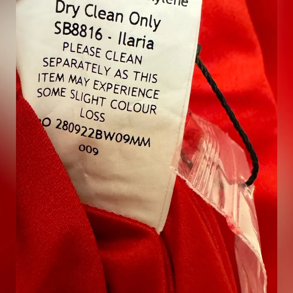 House of Cb Ilaria Red Bow Halter Dress - Image 9