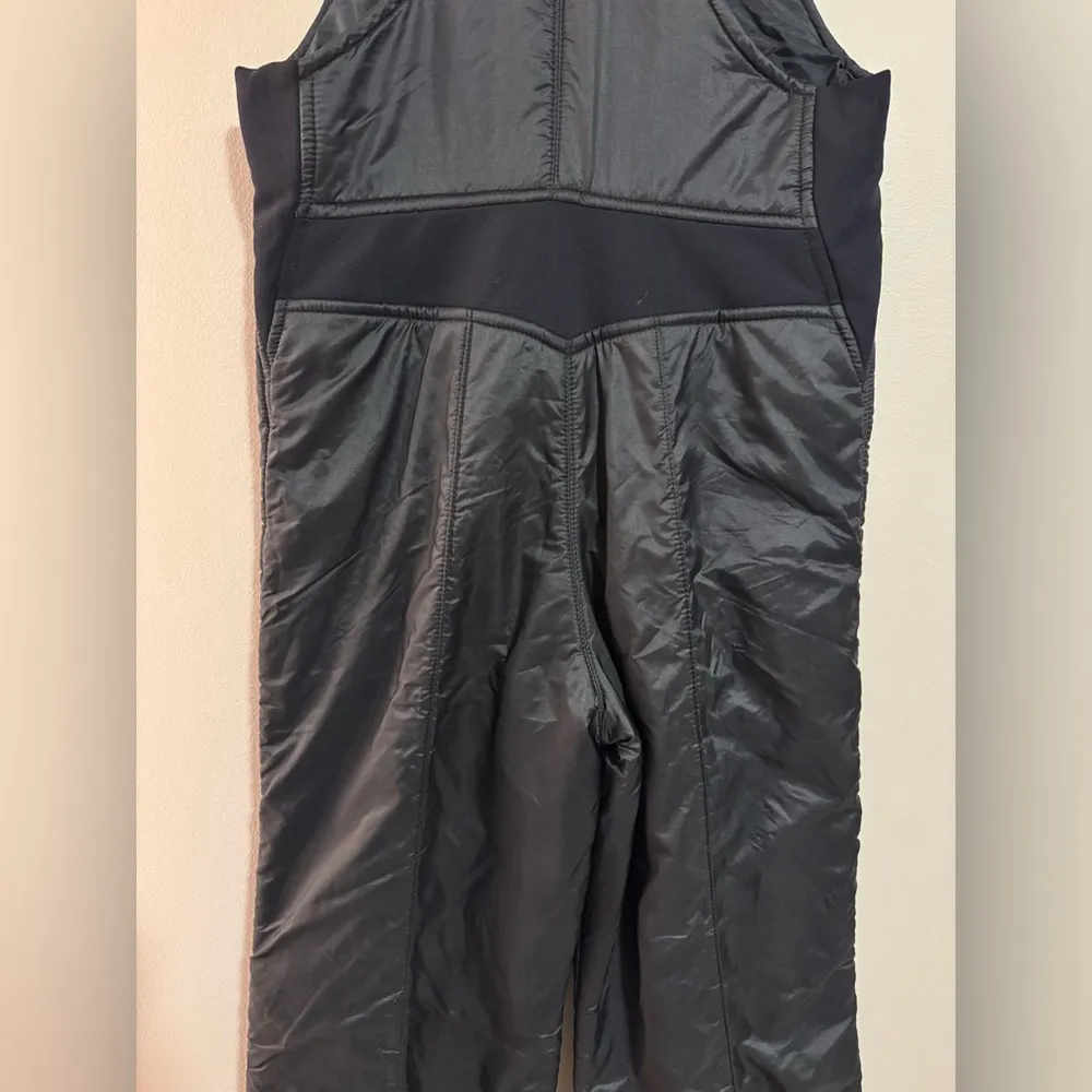EUC Vintage Beconta Black Zip Up Snow Overalls size small - Image 9