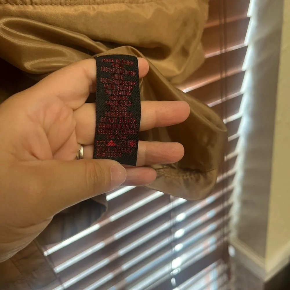 Yoki New York‎ Waterproof Trench Coat Size M Beige Classic Rain Jacket (No Belt) - Image 7