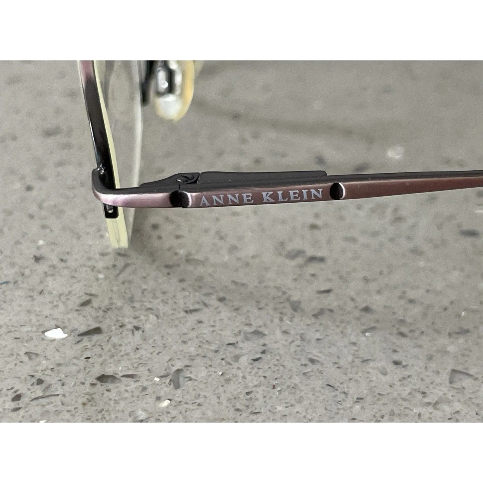 Anne Klein 9038 K1537-s Womens Eyeglasses 50-18-135 Frames Only Half Rim Oval - Image 4