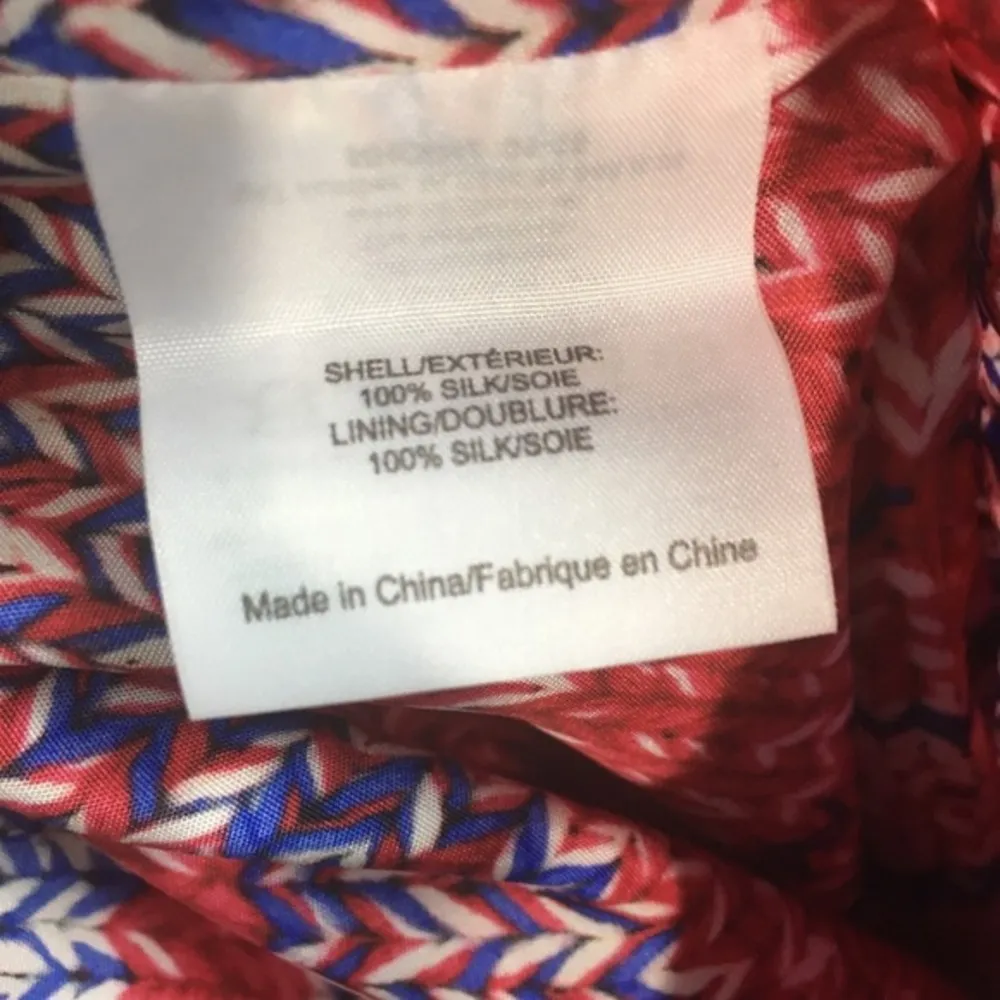 Tory Burch Printed 100% Silk Front Slit Skirt - Image 8