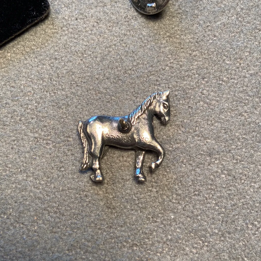 Horses‎ sparkle horse pendent necklace + Silver Horse pin - Image 8