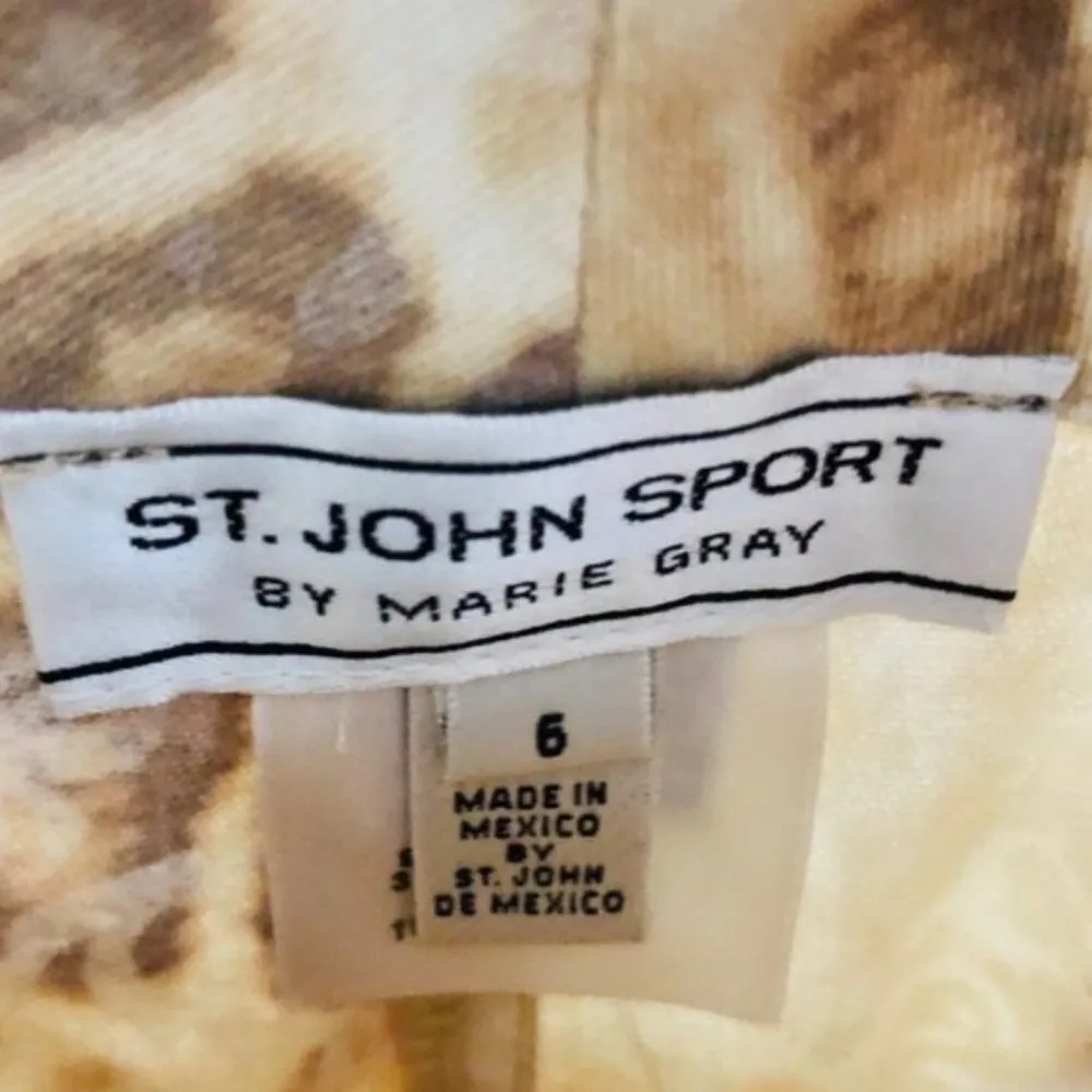 St. John Sport Pant 6 Prints Animal & Damask Print Luxury Dressy - Image 6