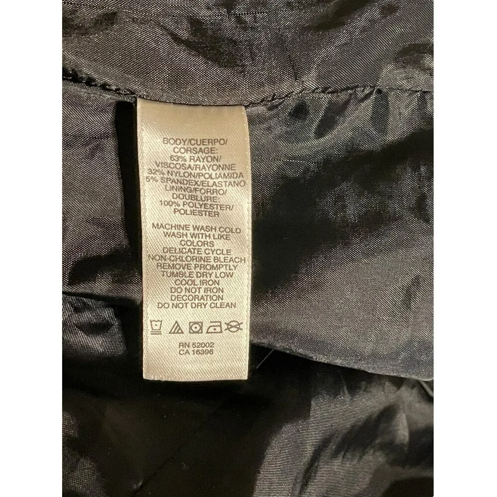 DKNY Jeans Black Jacket w/ Zipper Sleeves Size 10 Size M - Image 8