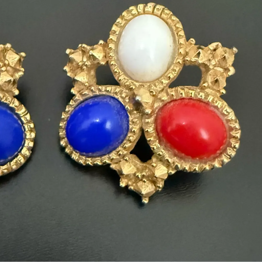 Vintage SARAH COVENTRY Americana Red White & Blue Gold - Image 10